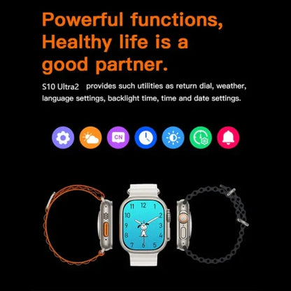 S10 Ultra2 Smart Watch Ultimate Fitness Tracker Heart Rate Monitoring & Waterproof Performance